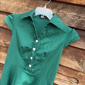 Wedtrend vintage dress 70s/80s heart buttons